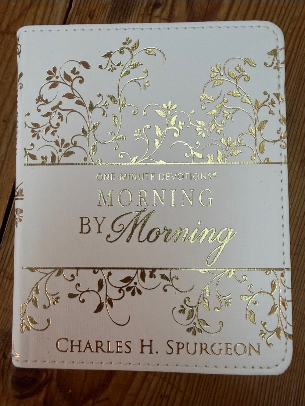 Morning by Morning Devotional - White with Gold Accents